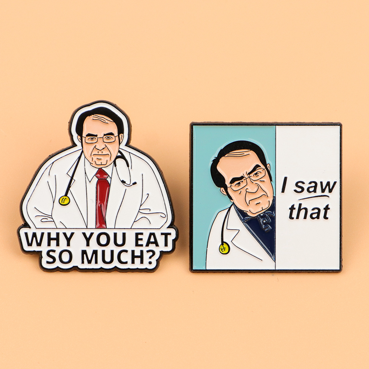 Medical Doctor Character Brooc - огляд і ціна Pin Button Badge