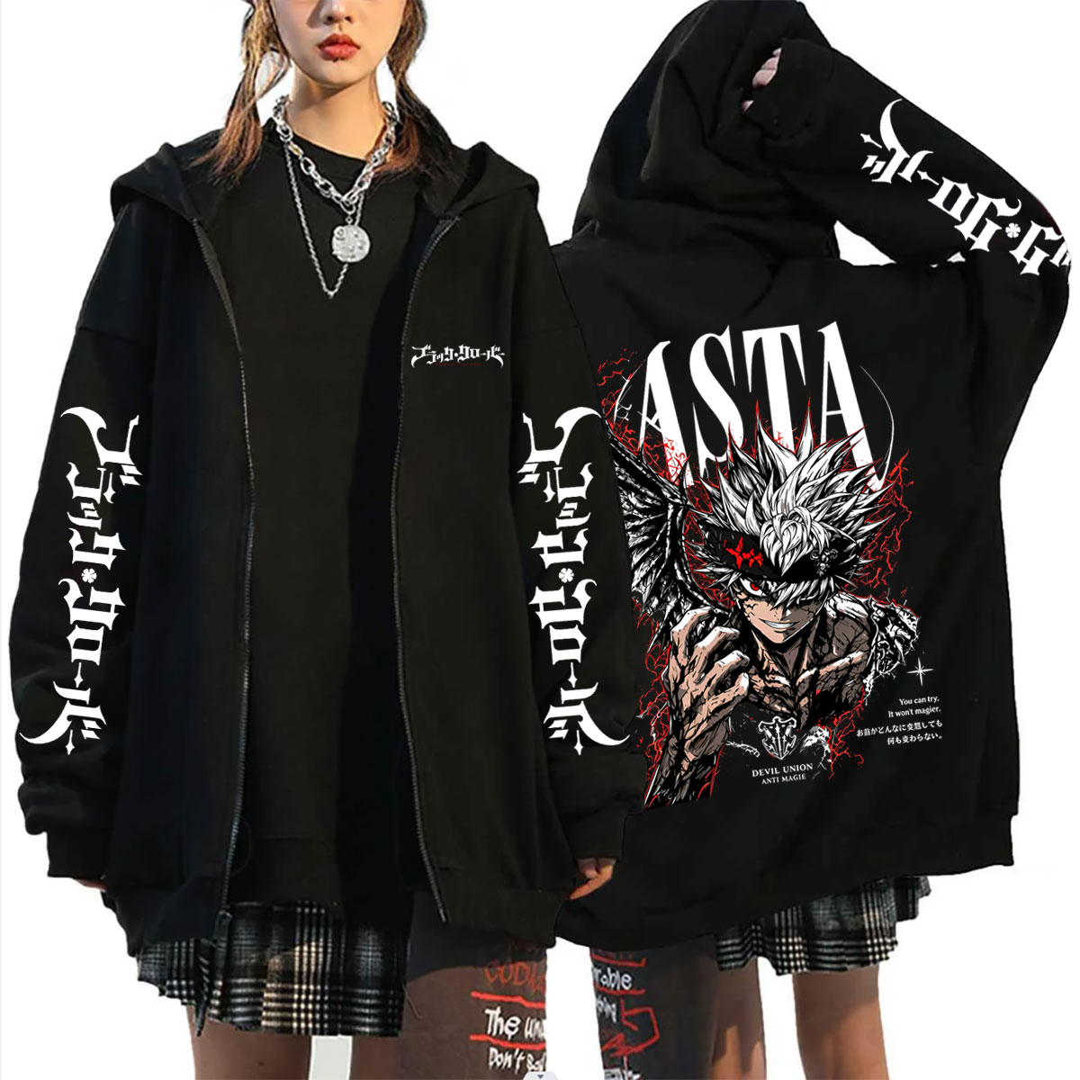 Anime Black Clover Asta Merch  - огляд і ціна Anime Merch Hoodie