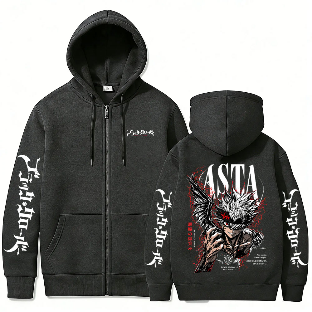 Anime Black Clover Asta Merch  - огляд і ціна Anime Merch Hoodie